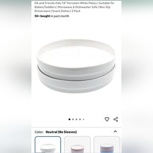 Elk And Friends White Porcelain Plates